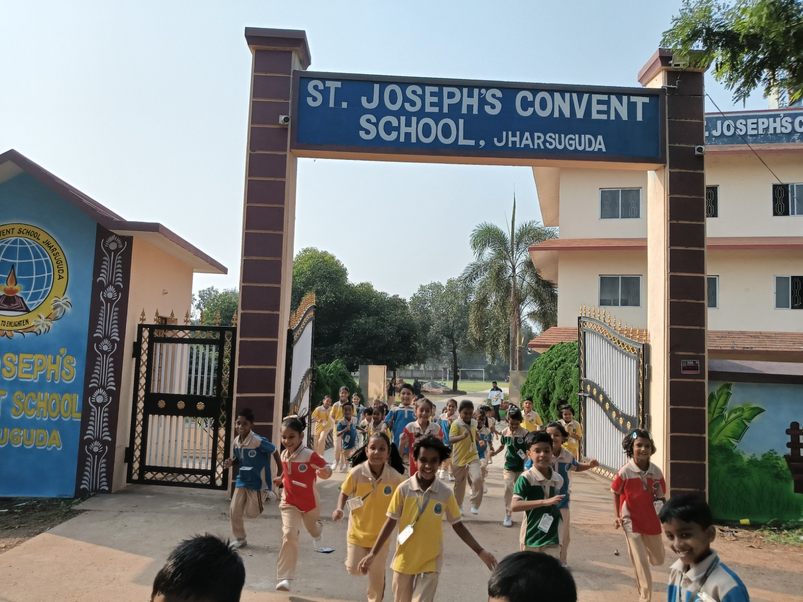 School entrance view